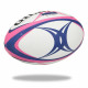 GILBERT Ballon de rugby Touch - Taille 4 - Homme - Rose et bleu