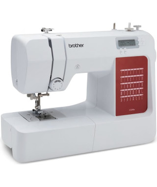 BROTHER - CS10s - Machine a coudre électronique - 40 points de couture - Systeme d'enfile-aiguille - Ecran LCD - Blanche