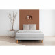 DEKO DREAM AIRFLEX Ensemble Matelas 160x200 cm + Sommier - Mousse - 5 zones - 15 cm - Ferme