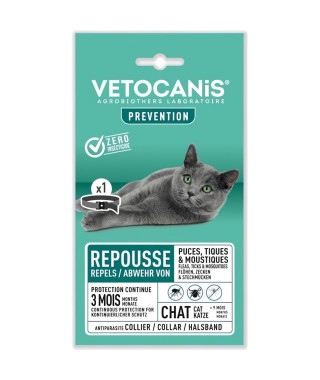 VETOCANIS COLLIER ANTIPARASITAIRE CHAT