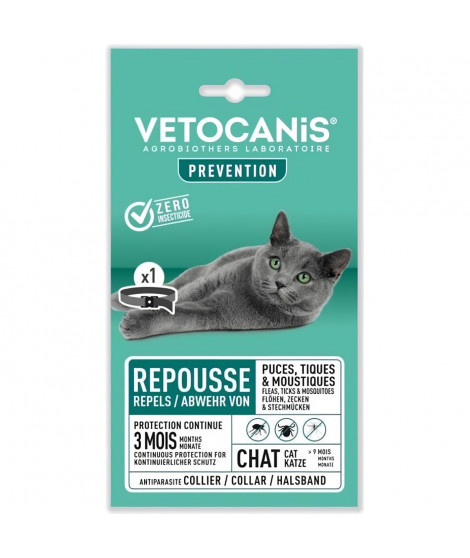 VETOCANIS COLLIER ANTIPARASITAIRE CHAT