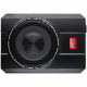 MTX RTU8P Caisson de grave amplifié extra plat voiture 20cm 150W RMS châssis alu télécommande EBC