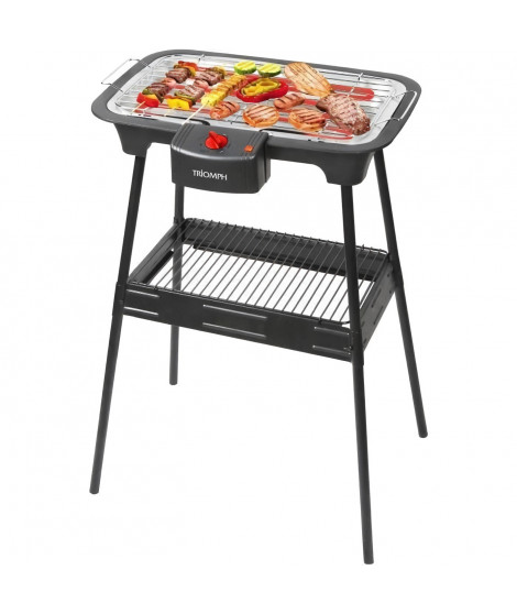 TRIOMPH - ETF2208 - BARBECUE ELECTRIQUE SUR PIED - 2000W - 38 x 22 cm