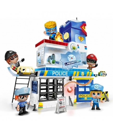 Figurine - Pinypon - Le poste de police - 2 figurines incluses - Pour enfant de 4 ans et plus