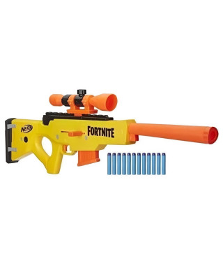 Nerf - Fortnite BASR-L - Blaster a verrou et a chargeur, inclut viseur amovible,  chargeur 6 fléchettes - 12 fléchettes NERF …