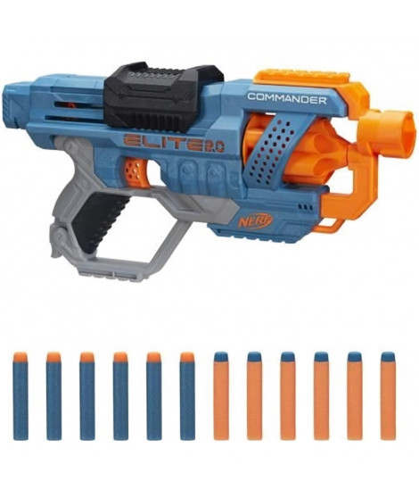 NERF - Elite 2.0 - Commander RC-6 - Pistolet a fléchettes - 6 fléchettes incluses