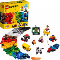 LEGO 4+ Classic 11014 Briques et Roues Premier Jeu de Construction avec Voiture, Train, Bus, Robot