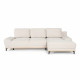 Canapé d'angle convertible droit 4 places - Tissu Campsay beige - L 283 x P 164 x H 73 cm - AGATHE