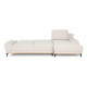 Canapé d'angle convertible droit 4 places - Tissu Campsay beige - L 283 x P 164 x H 73 cm - AGATHE