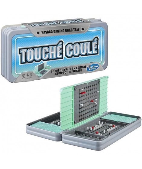 Hasbro Gaming - Touché coulé - Bataille Navale - Jeu de societe Road Trip - Jeu de Voyage