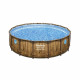 Kit Piscine hors sol BESTWAY - Power Steel- 488 x 122 cm - Ronde (Livrée avec filtre a cartouche, bâche, échelle)