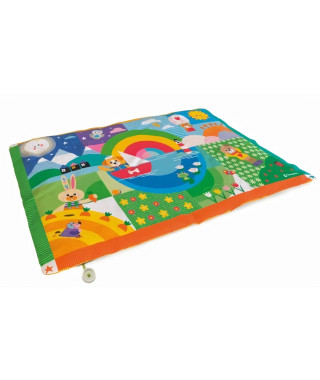 Tapis Matelassé (135x90cm) - Tapis d'Eveil - Tapis Baby Friends - Clementoni - Des la Naissance