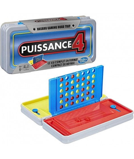 Hasbro Gaming - PUISSANCE 4 - Jeu de societe Road Trip - Jeu de voyage