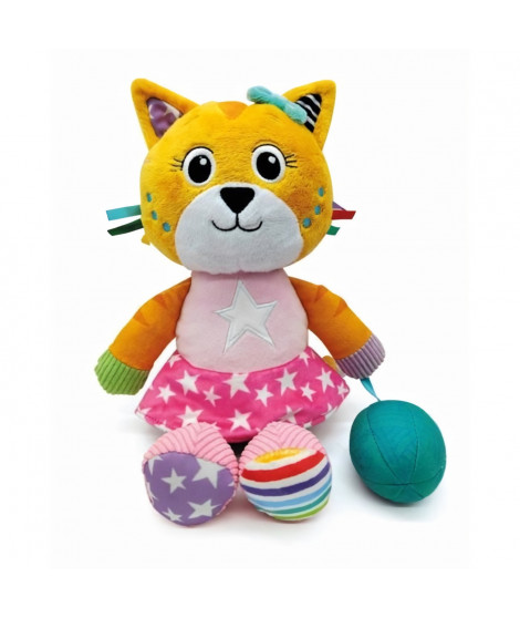 Peluche Chat - Coffret Cadeau - Clementoni - Des la Naissance