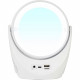 Miroir lumineux LED - LTC - MIRROR PHONE - Sur batterie muni de haut-parleurs, du Bluetooth et d'un support téléphone - Blanc