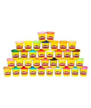 PLAY-DOH - 36 Pots de Pâte a modeler - Couleurs Multiples - 85 g Chacun