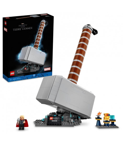 LEGO 76209 Marvel Le Marteau De Thor?, Maquette a Construire, Avengers de la Saga Infinity, Figurine Thor et le Gant de l'Infini