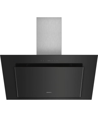 SIEMENS - LC98KLP60 - Hotte inclinée -  836 m³/h max -  56 dB max - 3 vitesses + 2 intensifs - L90cm - Noir