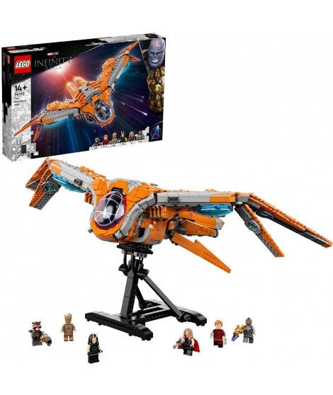 LEGO Marvel 76193 Le Vaisseau des Gardiens, Jouet de Vaisseau Spatial, Figurine Groot, Thor, Jouet Avengers, Super Héros LEGO