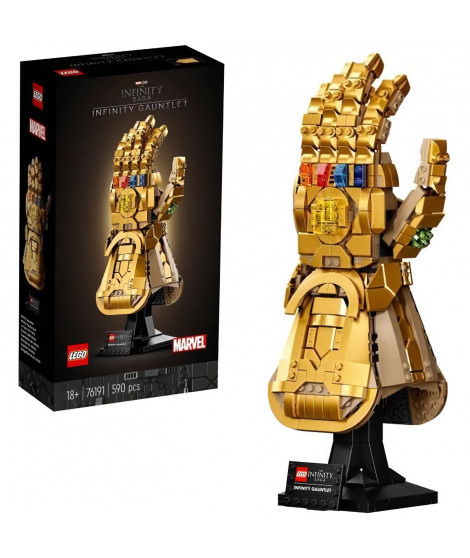 LEGO 76191 Marvel Le Gant de l'infini Thanos a construire pour Adultes, Cadeau, Décoration