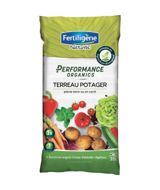 FERTILIGENE Terreau Performance Organics Potager - 35 L