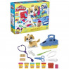 Play-Doh - Coffret - Le cabinet vétérinaire avec chien, mallette, 10 outils et 5 couleurs - Les classiques