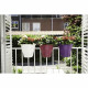 ELHO Bac de balcon Corsica Flower Bridge 30 - Blanc - Extérieur & Balcon - L 29,6 x W 29,6 x H 24 cm