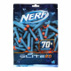 NERF Elite 2.0 Recharge de 70 fléchettes - En mousse NERF Elite 2.0 officielles - compatibles avec les Blasters NERF - Des 8 ans