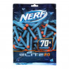 NERF Elite 2.0 Recharge de 70 fléchettes - En mousse NERF Elite 2.0 officielles - compatibles avec les Blasters NERF - Des 8 ans