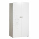 Armoire 2 portes bébé 175x85x56cm en Mélamine blanc