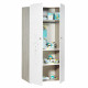 Armoire 2 portes bébé 175x85x56cm en Mélamine blanc