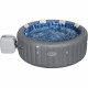 Spa gonflable BESTWAY - Lay-Z-Spa Santorini - 5 a 7 places -Rond (Livré avec 5 appuie-tete rembourrés + 2 LED a eau ColorJet)