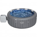 Spa gonflable BESTWAY - Lay-Z-Spa Santorini - 5 a 7 places -Rond (Livré avec 5 appuie-tete rembourrés + 2 LED a eau ColorJet)