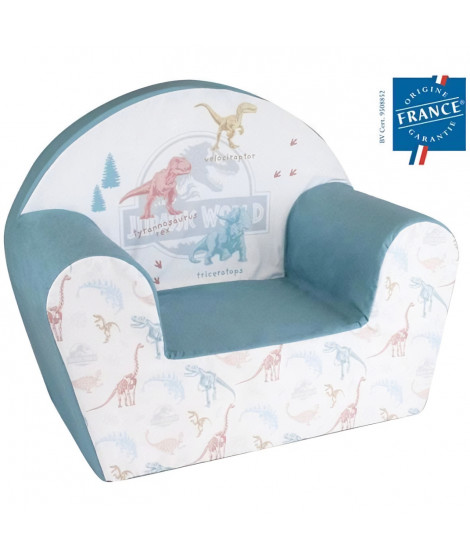 FUN HOUSE JURASSIC WORLD Fauteuil Club dinosaures - l.52 x P.33 x H.42 cm - Pour enfant origine France garantie