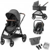 MAXI-COSI Poussette 3 en 1 ZeliaS iSize-Nacelle+Siege auto Cabriofix S iSize+Sac a langer+habillage pluie.De naissance jusqu'…