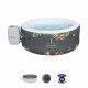 Spa gonflable BESTWAY - Lay-Z-Spa Aruba - 170 x 66 cm - 2 a 3 places - Rond (Inclus : couverture, cartouche et diffuseur)