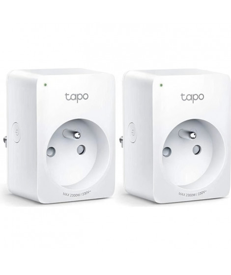 TP-Link Tapo Prise Connectée WiFi, compatible avec Alexa et Google Home, Commande Vocale, Contrôler a distance, Tapo P100(2-p…