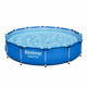 Kit Piscine hors sol tubulaire BESTWAY - Steel Pro - 366 x 76 cm - Ronde (Livrée avec un filtre a cartouche)