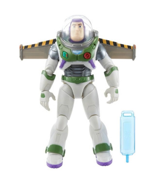 Figurine Buzz Ultime 30Cm - Pixar - Buzz l'Eclair - Articulé avec sons, lumieres et fumée - Figurines d'action