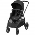 MAXI-COSI Poussette 2 en 1  Zelia 3, nacelle intégrée, 4 roues, Essential Black