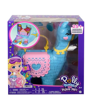 Polly Pocket - Sac Lama Surprises - Grand Coffret - Multicolore - 4 ans et +