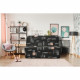 Banquette BZ - Tissu Noir - L143 x P97 x H89 cm - Joe