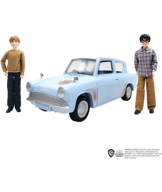 Voiture Volante Harry Potter avec 2 Poupées - Poupée Figurine - MATTEL - Bleu - 6 ans et +