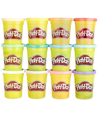Lot de 12 pots de pâte a modeler Play-Doh - Couleurs Été