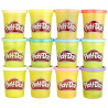 Lot de 12 pots de pâte a modeler Play-Doh - Couleurs Été