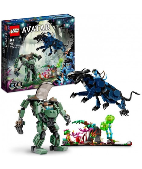 LEGO Avatar 75571 Neytiri et le Thanator vs. Quaritch dans l'Exosquelette AMP, Jouet