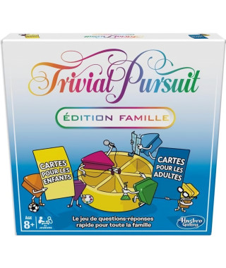 Trivial Pursuit - Famille - Jeu de societe de reflexion - Jeu de plateau - Version francaise