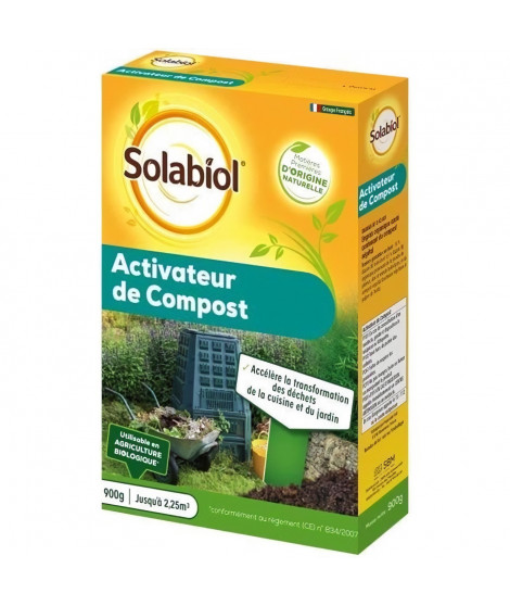 Solabiol SOACTI900 ACTIVATEUR DE Compost Naturel-PRET A l'emploi 900 G, Utilisable en Agriculture Biologique, 16 x 5 x 23 cm