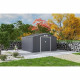Abri de jardin en métal 10,85 m² - 340 x 319 x 210 cm - Kit d'ancrage inclus - Gris