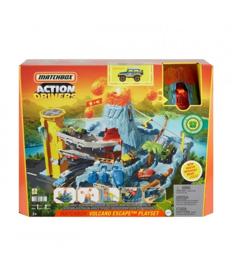 Circuit voiture miniature - MATTEL - MATCHBOX VOLCANO SONORE - Multicolore - Garçon - 3 ans et +